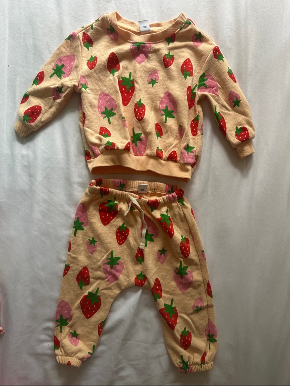 Old Navy Peach Strawberry Two-Piece Kids Set